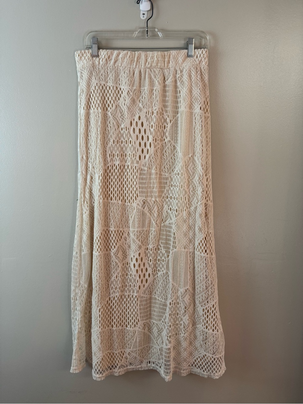 Daytrip The Buckle Crochet Maxi Skirt Large Cottagecore Boho Prairie Folk